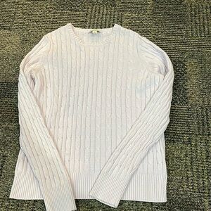 St John’s Bay Large Light Purple knit long sleeve sweater